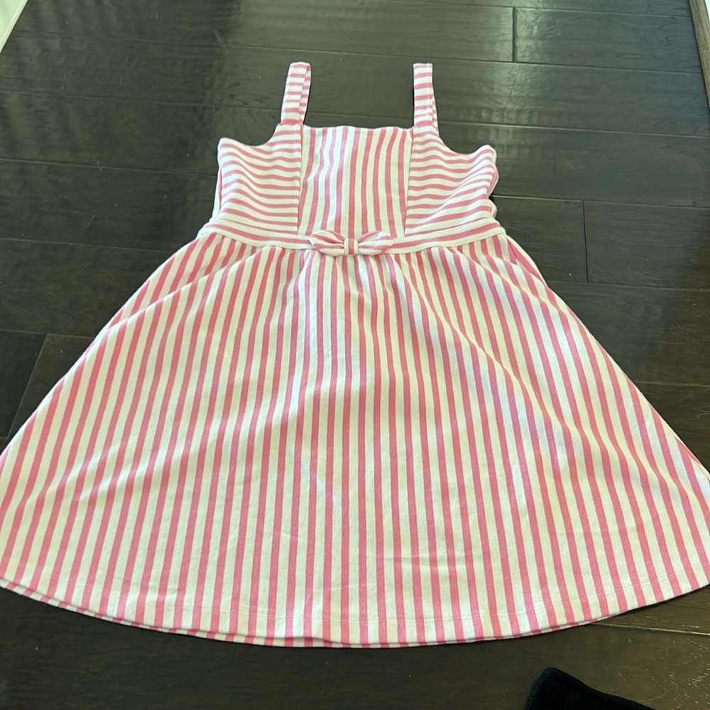 Janie and jack stripes  pink dress Sz10